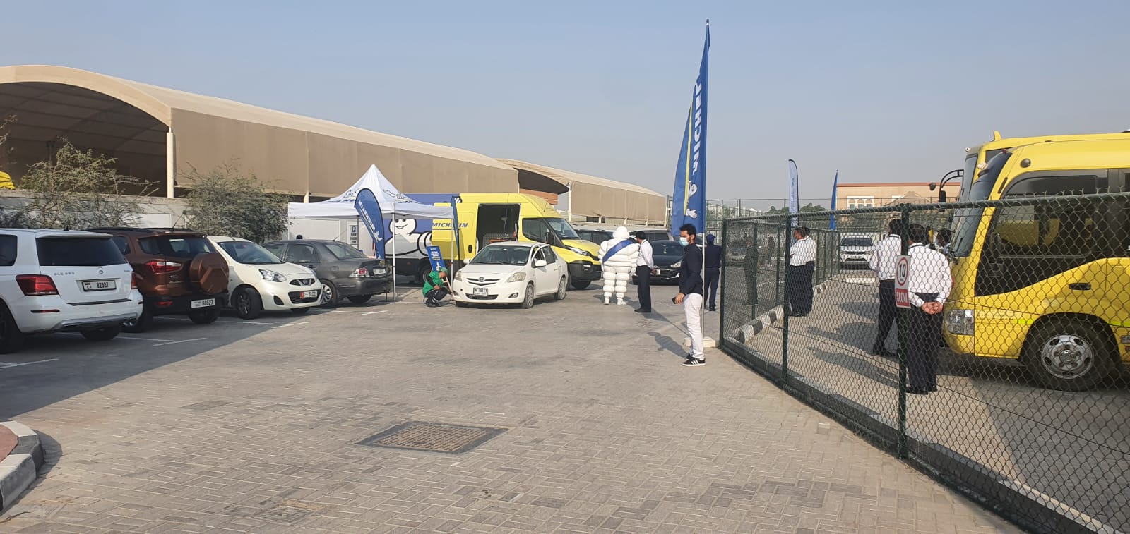 Car parking in the big School of UAE