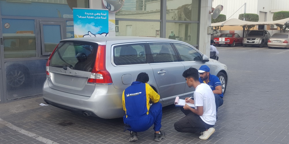 Michelin mechanic check car tyre health