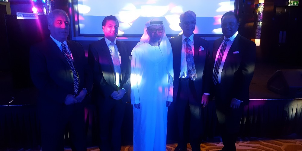 CTC GM M,Aqel, Hassan Abdulla Al Rostamani, Chairman Sunil M Advani and V.Chairman Vir S Advani of Blue Star Limited